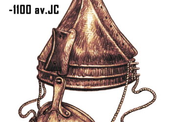 Casque celte avec son masque sanitaire règlementaire