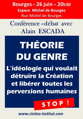 26 juin 2014, Bourges-conférence d’Alain Escada