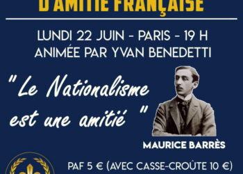 Soirée d’Amitié Française avec Yvan Benedetti – Lundi 22 juin 2020 – Paris