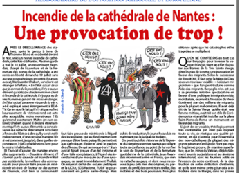 Incendie de la cathédrale de Nantes : une provocation de trop !