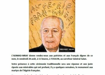 Hommage au général Salan – Toulon – 28 août 2020