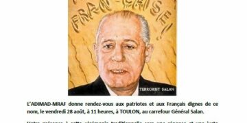 Hommage au général Salan – Toulon – 28 août 2020