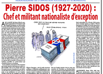 Pierre SIDOS (1927-2020) : Chef et militant nationaliste d’exception