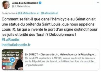 Mélenchon fait un rappel de ses allégeances