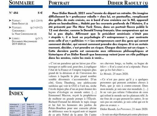 Nouveauté : Faits & Documents – n°484