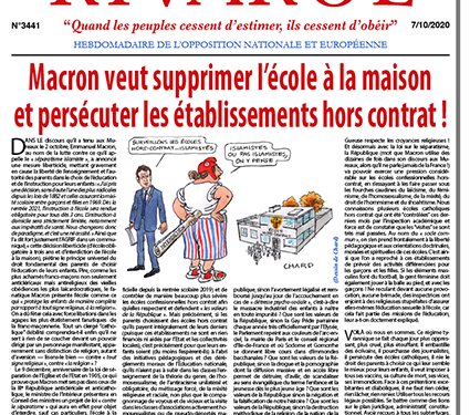 Macron veut supprimer l’école à la maison et persécuter les établissements hors contrat !