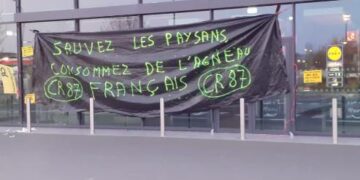 Colère des éleveurs : descente de Coordination Rurale chez le grossiste METRO