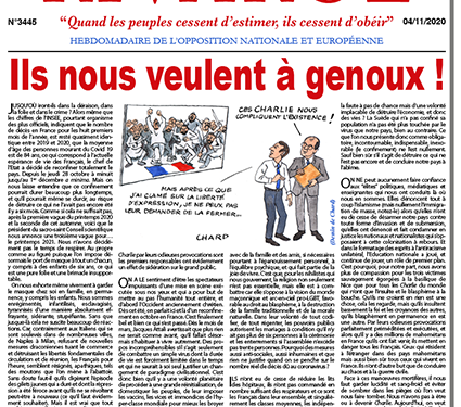 Ils nous veulent à genoux !