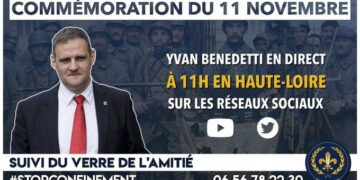 11 novembre à 11 heures en direct sur les réseaux sociaux : Yvan Benedetti en Haute-Loire #STOPCONFINEMENT