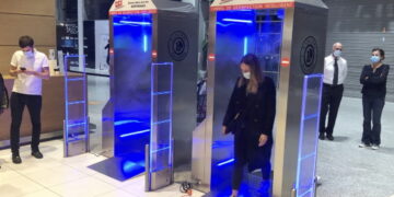 Portique de désinfection, pire que du bétail