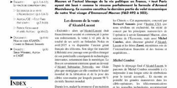 Lettre d&rsquo;information – Nouveauté : Enquête : Le « pacte de corruption » (fin)
