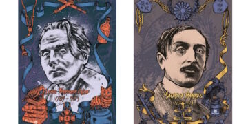 Affiches portraits de Céline et Barrès par Mael Hyno