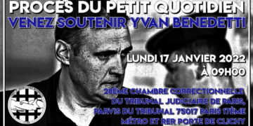 Yvan Benedetti contre le petit « Quotidien », le 17 janvier 2022 à Paris