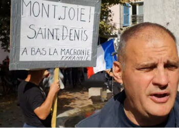 « Montjoie Saint-Denis, à bas la macronie ! » – Yvan Benedetti à Voiron