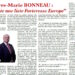 Entretien de Pierre-Marie BONNEAU, tête de liste FORTERESSE EUROPE, pour RIVAROL