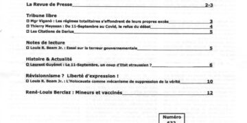 Périodique – Nouveauté : Courrier du Continent – Octobre 2021