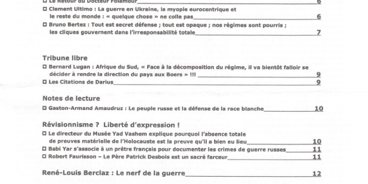 Courrier du Continent : La guerre en Ukraine