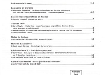 Courrier du Continent : Guerre en Ukraine et législatives en France