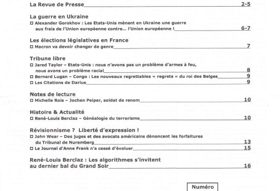 Courrier du Continent : Guerre en Ukraine et législatives en France