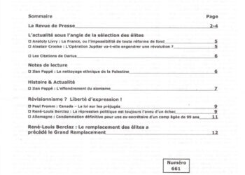 Courrier du Continent : Le remplacement des élites a précédé le Grand Remplacement