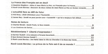 Courrier du Continent : La France des Français est en deuil