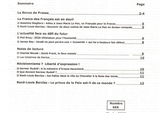 Courrier du Continent : La France des Français est en deuil