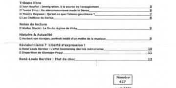 Nouveauté : Courrier du Continent – n°627 – Avril 2021