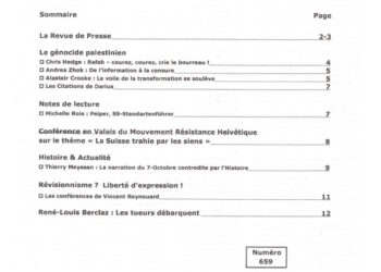 Courrier du Continent : Le génocide palestinien