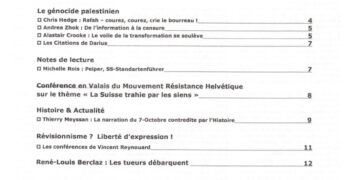 Courrier du Continent : Le génocide palestinien