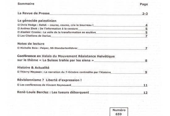 Courrier du Continent : Le génocide palestinien