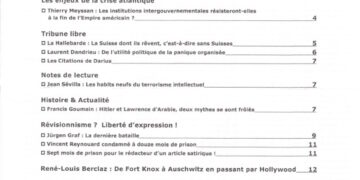 Courrier du Continent : Les enjeux de la crise atlantique