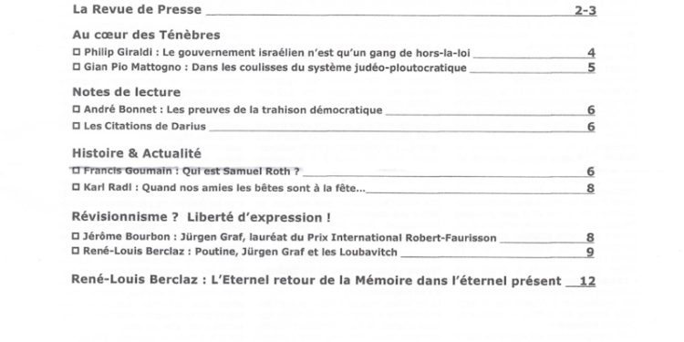 Le gouvernement israélien n&rsquo;est qu&rsquo;un gang de hors-la-loi – Courrier du Continent