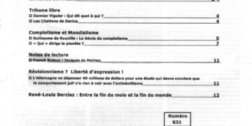 Périodique – Nouveauté : Courrier du Continent – n°631 – Septembre 2021