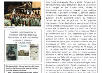 Nouveauté : La Lettre des Amitiés Franco-Espagnoles – n°108 – Hiver 2021