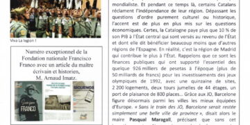 Nouveauté : La Lettre des Amitiés Franco-Espagnoles – n°108 – Hiver 2021