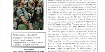 Périodique – Nouveauté : La Lettre des Amitiés Franco-Espagnoles – n°109 – Automne 2021