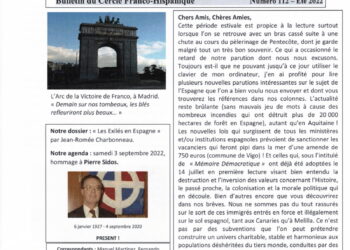 Lettre des Amitiés Franco-Espagnoles : Les exilés en Espagne