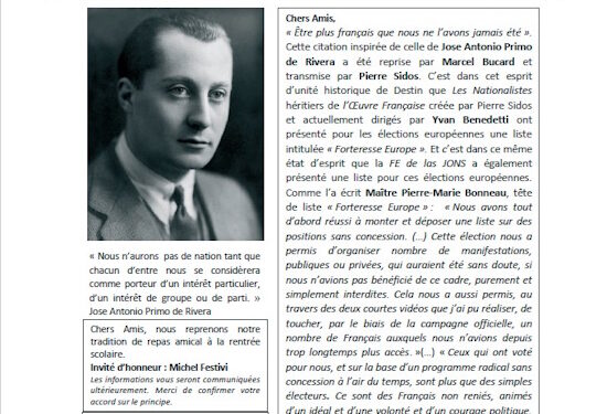 La Lettre des Amitiés Franco-Espagnoles – Printemps/Été 2024