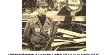 L&rsquo;ADIMAD-MRAF annonce le décès de Libert Nerucci, ancien du Front Nationaliste