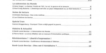 La subversion du monde – Courrier du Continent