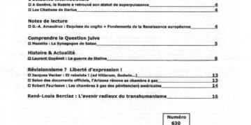 Nouveauté : Courrier du Continent – n°630 – Juillet/Août 2021