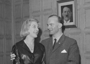 Colin Jordan et Françoise Dior (nièce de Christian Dior) se marient