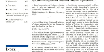 Périodique – Nouveauté : Enquête : Le mystère Brigitte Macron (I et II) – Faits & Documents