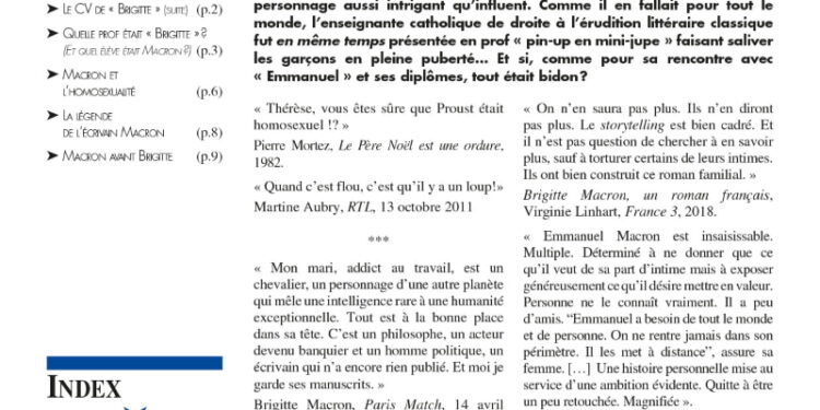 Périodique – Nouveauté : Enquête : Le mystère Brigitte Macron (III et IV)