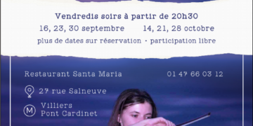 Concerts parisiens de Fleur d’Épine – Septembre/Octobre 2022