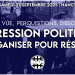 « Répression politique, s’organiser pour résister » – CLAN – 27 septembre 2025