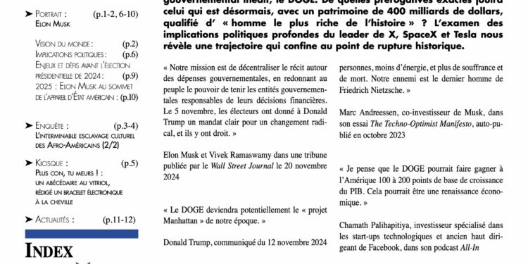 Faits & Documents : Qui est Elon Musk ? (2)