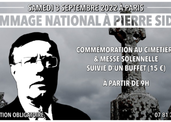 Hommage à Pierre Sidos – Paris – 3 septembre 2022