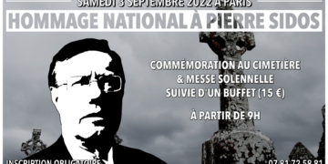 Hommage à Pierre Sidos – Paris – 3 septembre 2022