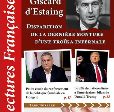 Nouveauté : Valéry Giscard d’Estaing – Disparition de la dernière monture d’une troïka infernale – Lectures Françaises